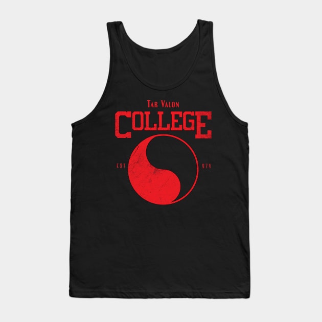 Tar Valon College Red Ajah Slogan and Symbol Tank Top by TSHIRT PLACE